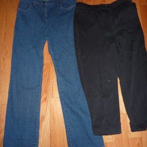 Jessica Jeans/Tribal Black Pants - Size 12